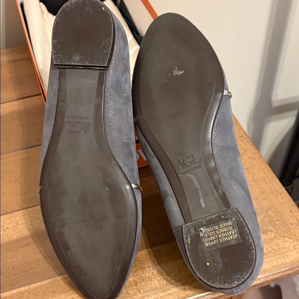 Attilio Giusti Leombruni Suede Gray Loafers - Picture 9 of 9